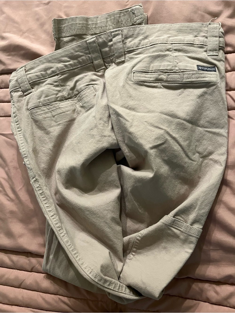 Columbia Men's Light Khaki Casual Chinos regular fit size 32 w 32 l